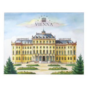 Bloc-note Vienne Autriche Aquarelle Ville Voyage Mémoire