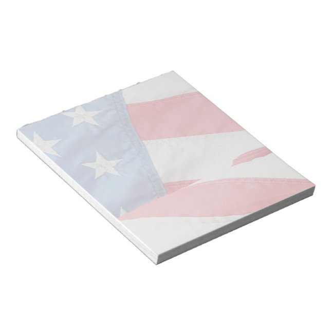 Bloc-note Vieux drapeau américain délavé (Incliné)