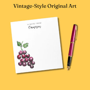 Bloc-note Vignobles rouges d'inspiration vintage