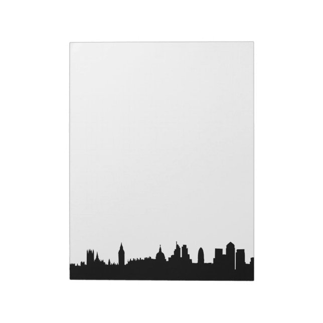 Bloc-note Ville silhouette de Londres (Tourné)