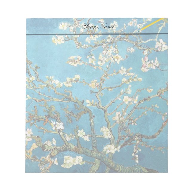 Bloc-note Vincent van Gogh, Arbre aux amandes en fleurs (Devant)