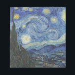 Bloc-note Vincent van Gogh | La Nuit étoilée, juin 1889<br><div class="desc">VAN GOGH->Post-impressionniste, étoiles, étoile, nocturne, paysage, cloche de l'église, lune, clair de lune, arbre, ciel, cosmique, St, Remy, Provence, Français, Saint-Remy, Post-impressionnisme, iconique\\La nuit étoilée, juin 1889 (huile sur toile), Gogh, Vincent van (188) 53-90) / Museum of Modern Art, New York, USA / The Bridgeman Art Library | Numéro de...</div>
