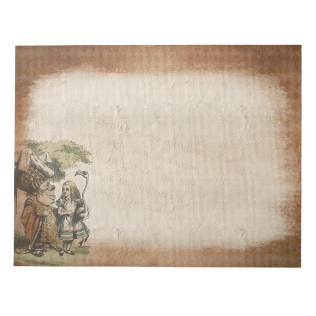 Bloc-note Vintage Alice au pays des merveilles (Devant)