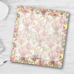 Bloc-note Vintage Élégant motif floral clair Jaune<br><div class="desc">Voici notre Vintage Elegant Motif Floral Light Yellow Notepad, un ajout délicieux à votre collection de papeterie. Orné d'un charmant motif floral vintage dans les tons mauve et rose, complété par des feuilles verts luxuriants, ce bloc-notes dégage une élégance intemporelle. L'arrière - plan jaune clair ajoute une touche de chaleur,...</div>
