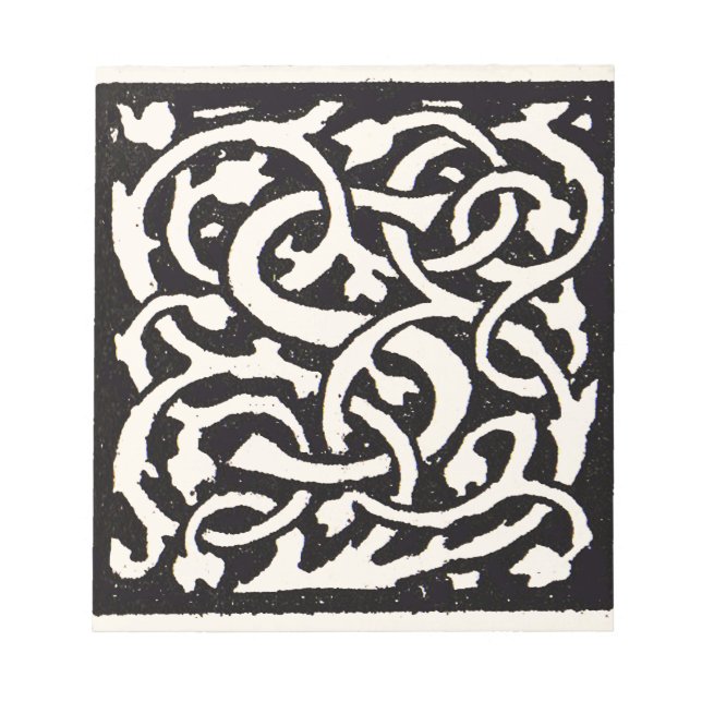 Bloc-note Vintage Monogram S Art Nouveau Letter (Devant)