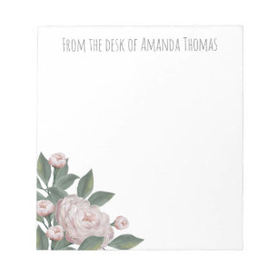 Bloc-note Vintage rose Floral Rose Moderne Simple