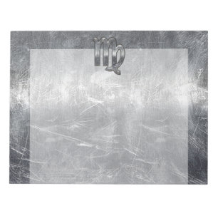 Bloc-note Virgo Zodiac Sign Grunge Distressed Style