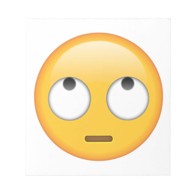 Bloc-note Visage avec les yeux roulants - Emoji (Devant)