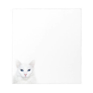 Bloc-note Visage blanc de minou