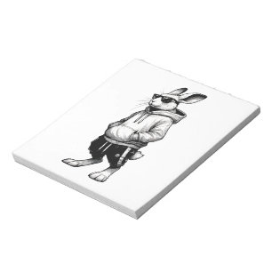 Bloc-note Visage De Lapin Avec Lunettes De Soleil Joyeux Jou