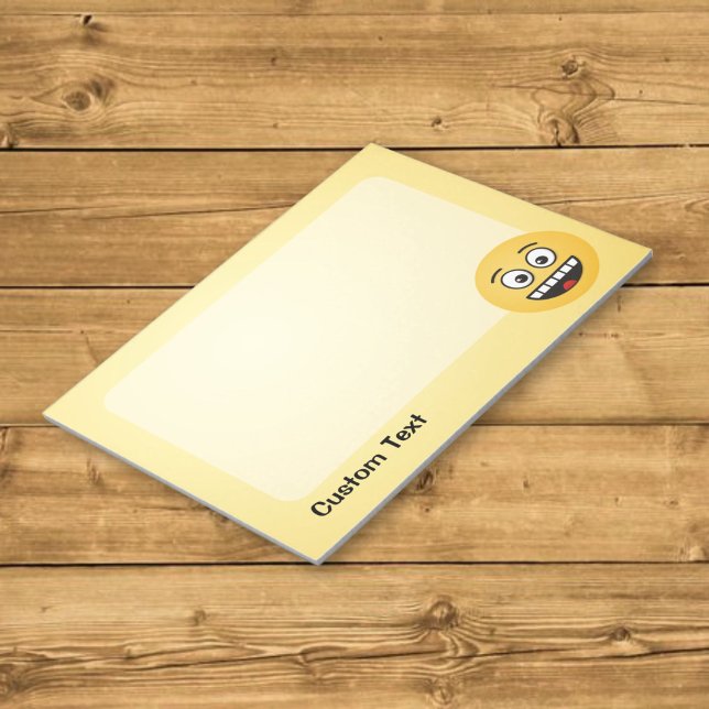 Bloc-note Visage souriant avec bouche ouverte Notepad (Créateur téléchargé)