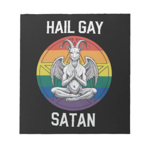 Bloc-note Vive Gay Satan Drôle Gothique Gothique Chèvre LGBT