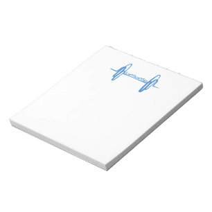 Bloc-note Vivez Amour Soulever Gribouiller Bleu