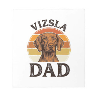 Bloc-note Vizsla Papa Gravure Vintage Dessin de Chien_1