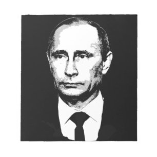 Bloc-note Vladamir Poutine font face
