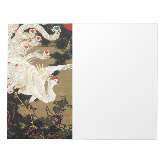 Bloc-note VOL AMOUR PHOENIX, Plumes, Coeurs Saint-Valentin (Devant)