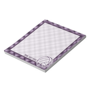 Bloc-note Volleyball pourpre