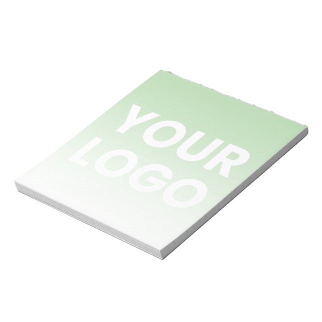 Bloc-note Votre logo et le dégradé de couleurs Arrière - pla (Tourné)