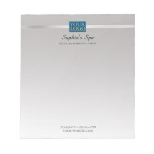 Bloc-note Votre logo, nom de promo d'entreprise & info argen