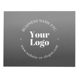 Bloc-note Votre logo ou conception d'entreprise & texte modi