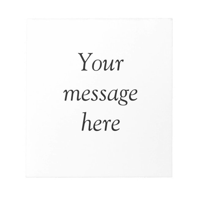 Bloc-note Votre message ici ajoutez le nom du texte image ci (Devant)