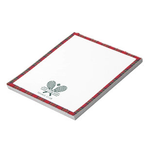 Bloc-note Votre nom Club Tennis Équipe Équipe Équipe Stewart