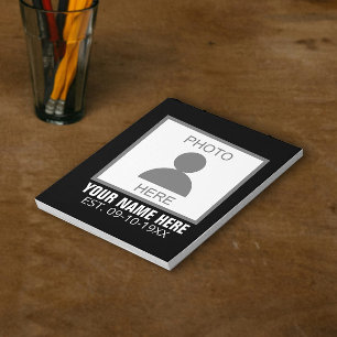 Bloc-note Votre photo ici Nom et âge