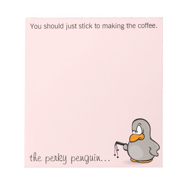 Bloc-note Vous devriez vous contenter de faire le café (Devant)