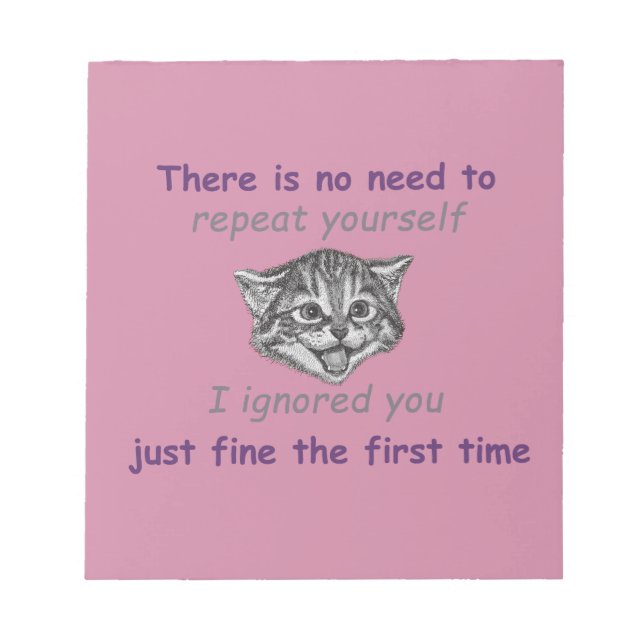 Bloc-note Vous Ignorer (Devant)