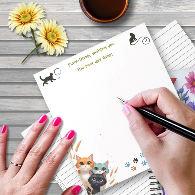 Bloc-note Vous souhaite la meilleure journée qui soit Chat p (Créateur téléchargé)