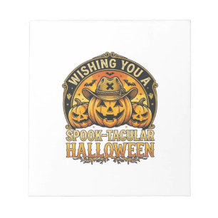 Bloc-note Vous souhaite un Halloween Spook Tacular Citrouill