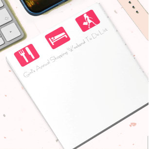 Bloc-note Voyage de fin de semaine annuel pour les filles à