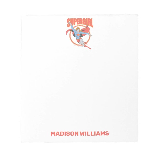 Bloc-note Vrai Vintage Supergirl Flying Graphic (Devant)