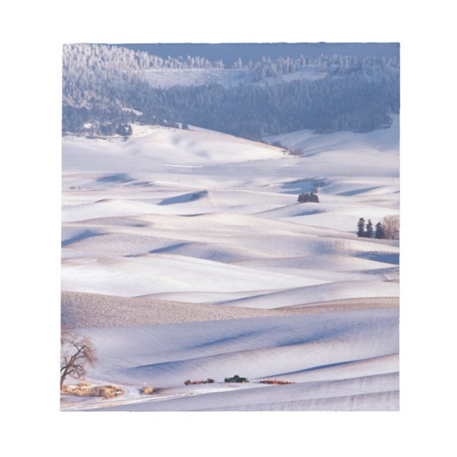 Bloc-note Vue de Steptoe Butte de collines ondoyantes recouv (Devant)