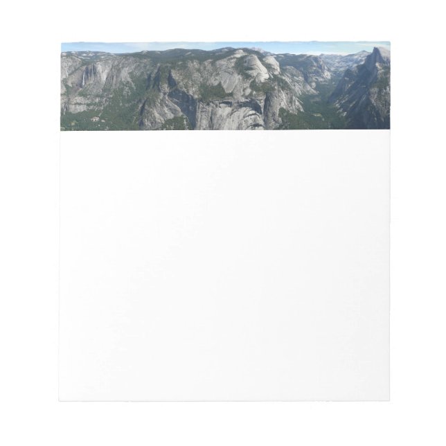 Bloc-note Vue depuis Glacier Point dans le parc national de  (Devant)