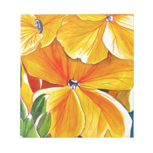 Bloc-note Wallflower originale aquarelle art floral