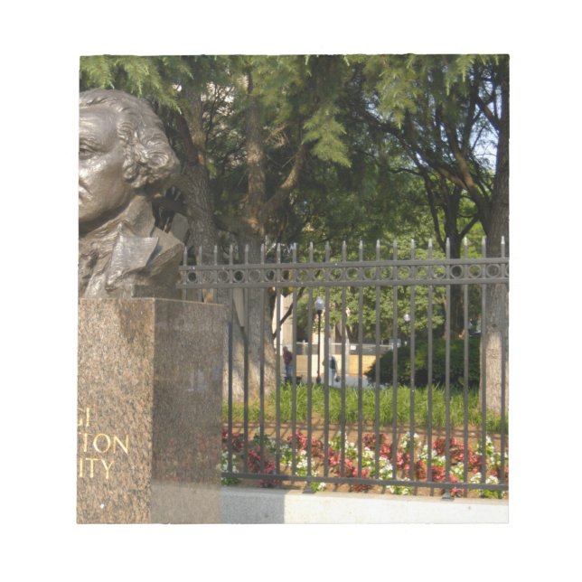 Bloc-note Washington, DC, statue de George Washington, (Devant)