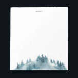 Bloc-note Watercolor Blue Winter Forest<br><div class="desc">Un bloc-notes d'inspiration hivernale au pays des merveilles avec des illustrations d'aquarelle de la forêt bleue. Ce bloc-notes de forêt aquarelle sera parfait comme cadeau personnalisé.</div>