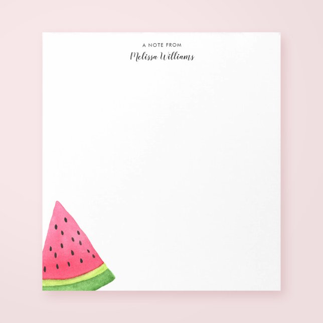 Bloc-note Watercolor Watermelon personnalisée (Créateur téléchargé)