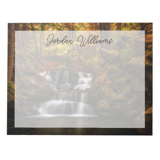Bloc-note Waterfalls | New England Connecticut (Devant)