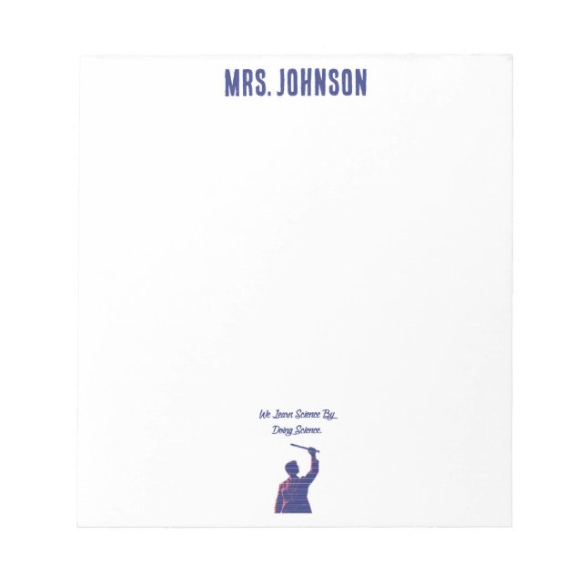 Bloc-note We Learn Science By Doing Science Educator Quote (Devant)