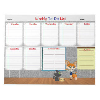 Bloc-note Weekly To-Do-List Planner