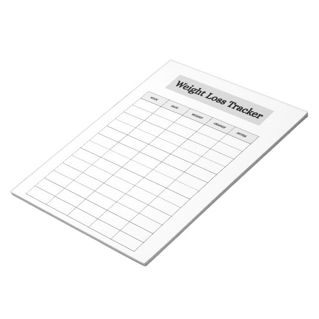 Bloc-note Weight Loss Tracker  (Incliné)