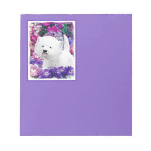 Bloc-note West Highland White Terrier Peinture Chien Art