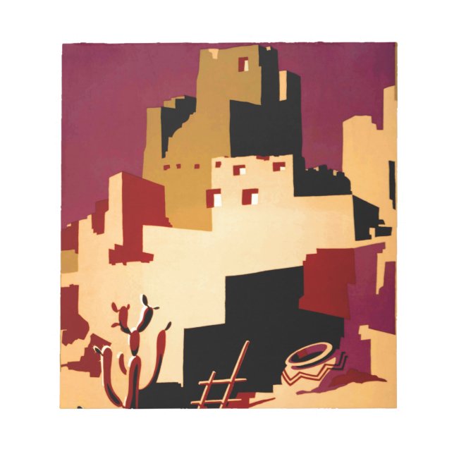 Bloc-note Western Southwest Pueblo WPA National (Devant)