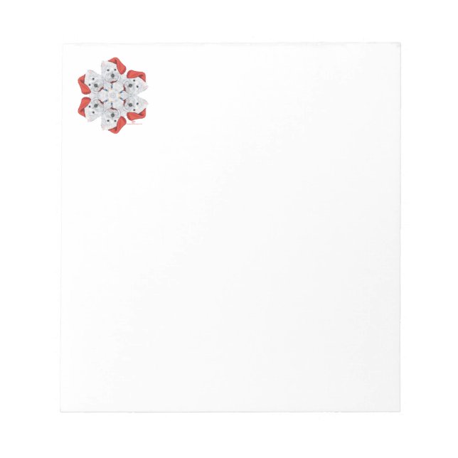 Bloc-note Westie Snowflake (Devant)