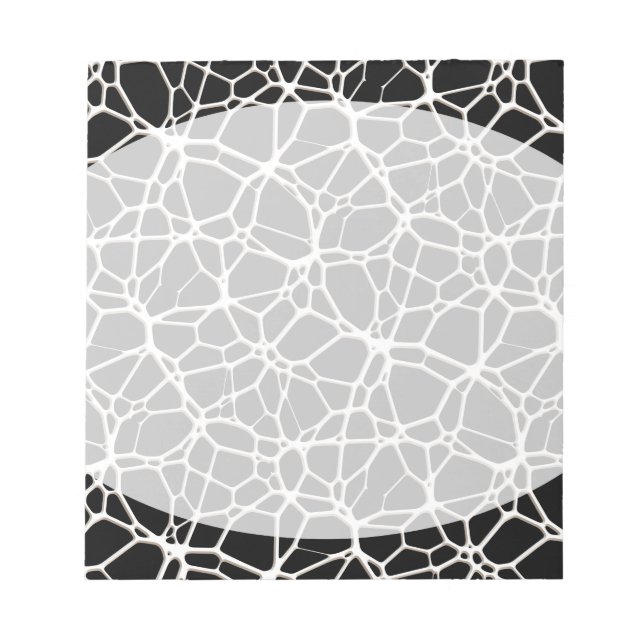Bloc-note White Web Texture + votre bachgr. & idées (Devant)