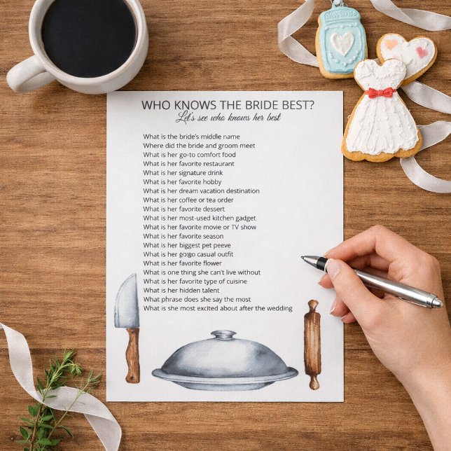 Bloc-note Who Knows the Bride Best (Créateur téléchargé)