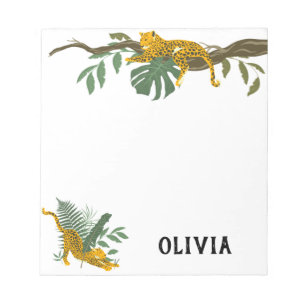 Bloc-note Wild Jungle Tiger Personalized Notepad
