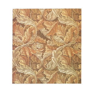 Bloc-note William Morris Acanthe Brun Feuilles d'automne